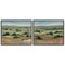 Stupell Industries Abstract Farm Field Landscape 2 pc Framed Giclee Wall Art Set Design by Tim Otoole
